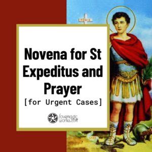 st expedite prayer for lottery|St Expeditus Novena .